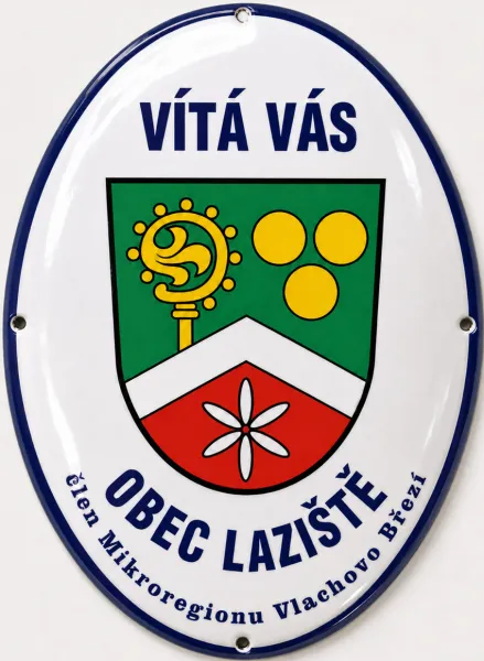 Smaltovaná vítající nebo loučící cedule -vitej 15